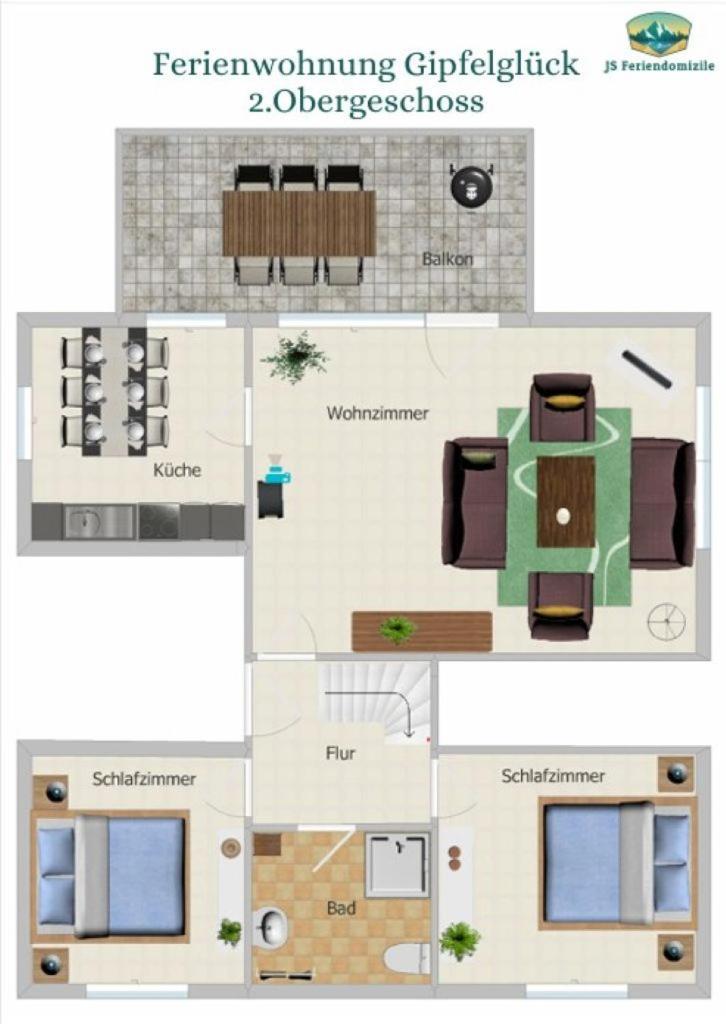 Ferienwohnung Gipfelglueck Mit Balkon Schierke Exterior foto